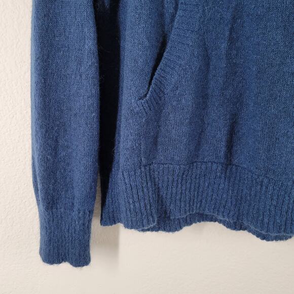 Standard Cloth Urabn Outfitters Pullover Henley Hood Sweater Men Large Blue - Picture 3 of 9